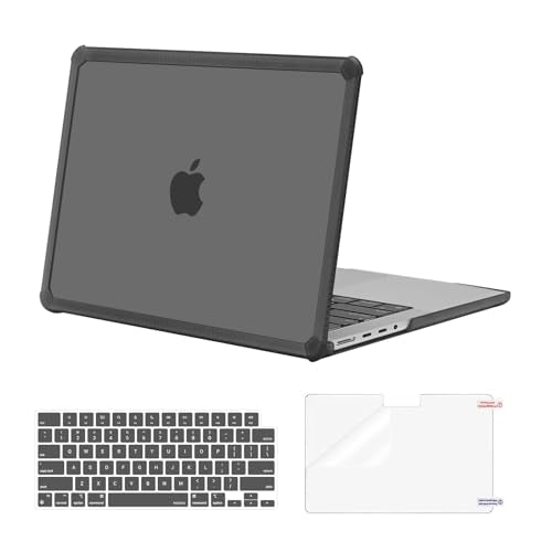 MOSISO Compatible with MacBook Pro 14 inch Case M5 M4 M3 M2 M1 2026-2021 | 3 in 1 Kit Anti-Crack Hard Shell with TPU Bumper, A3427 A3426 A3434 A3112 A3185 A3401 A2918 A2992 A2779 A2442, Gray - color: Gray
