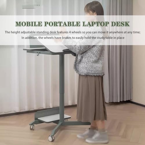 Movable Home Sofa Side Table, Computer Desk with Motherboard, Tilt Reading Desk with Bezel, Height Adjustable Stand Table