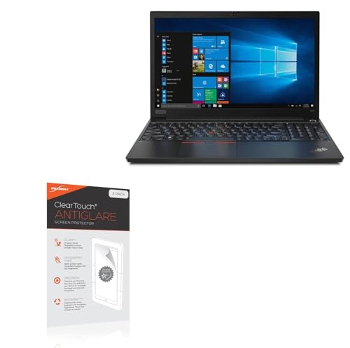 BoxWave Screen Protector Compatible with Lenovo ThinkPad E15 Gen 1 (15.6 in) - ClearTouch Anti-Glare (2-Pack), Anti-Fingerprint Matte Film Skin
