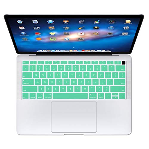 Se7enline Universal 12/13/14 Inch Laptop Keyboard Cover for Long Nails,Pink | Silicone Waterproof Dustproof Durable Washable Laptop Accessories US Layout 2023 2022 2021 2020 2019 2018,Aqua Green - color: Clover/Aqua Green