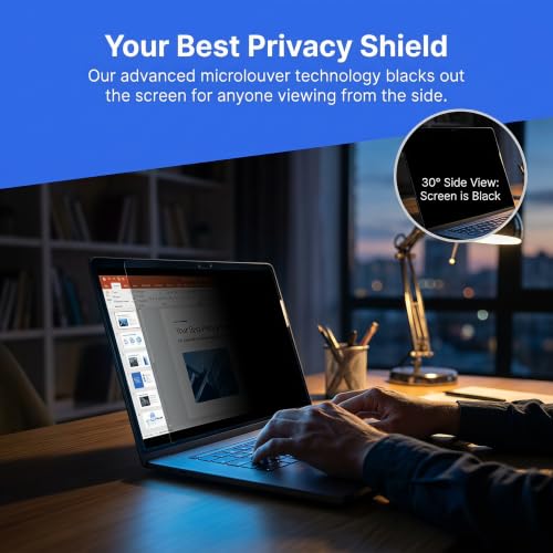KEANBOLL Privacy Screen for Lenovo 14.5" 丨ASUS 14.5“丨Acer 14.5" 丨Dell 14.5" etc 14.5 inch 16:10 Aspect Removable Laptop Privacy Filter Shield