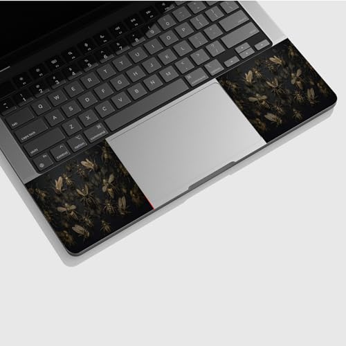 Universal Laptop Skin Sticker with 2 Wrist Pad Skins, Waterproof Scratch Resistant Vinyl Laptop Cover Decal, Cut to Fit for 11–15.6 Inch MacBook HP Dell Lenovo, Bumblebee - color: Bumblebee