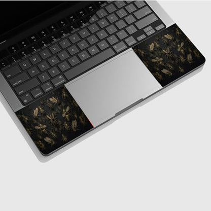 Universal Laptop Skin Sticker with 2 Wrist Pad Skins, Waterproof Scratch Resistant Vinyl Laptop Cover Decal, Cut to Fit for 11–15.6 Inch MacBook HP Dell Lenovo, Bumblebee - color: Bumblebee