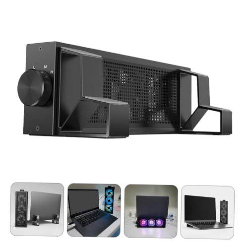 SHINEOFI Professional RGB Laptop Cooling Pad Speed Fans Detachable Elevated Stand for Overheat Prevention Compatible with All Laptop Notebook Cooler for Gaming and Work