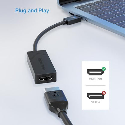 Cable Matters [Designed for Microsoft Surface] USB C to HDMI 2.1 Adapter | 4K@240Hz / 8K@60Hz HDR, Compatible with Surface Pro/Laptop/Book with USB-C or Thunderbolt 4