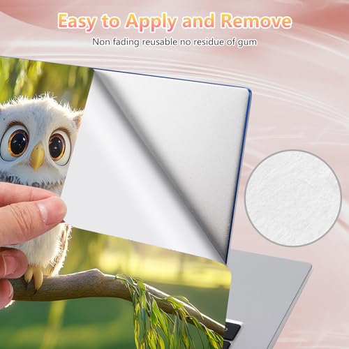 Laptop Skin Sticker Decal 12" 13" 13.3" 14" 15" 15.6",Waterproof Scratch Resistant Vinyl,Reusable Easy to Apply,for MacBook HP Dell Notebooks Netbooks Laptop,2 Wrist Pads,Cute Owl Tree - color: Cute Owl Tree