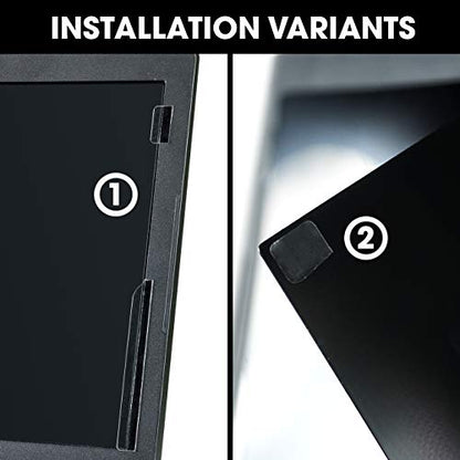 AntiSpy Privacy Screen | Laptop Privacy Filter - 2 Attachment Options | Robust and Reusable | Adhesive Privacy Filter | Notebook Privacy Film (13.3" (16:9)) - size: 13.3" (16:9)