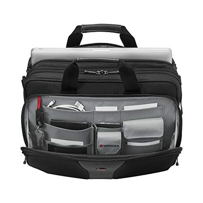 Wenger WA-7652-14F00 Legacy 16" Double Gusset Laptop Case, Black/Gray