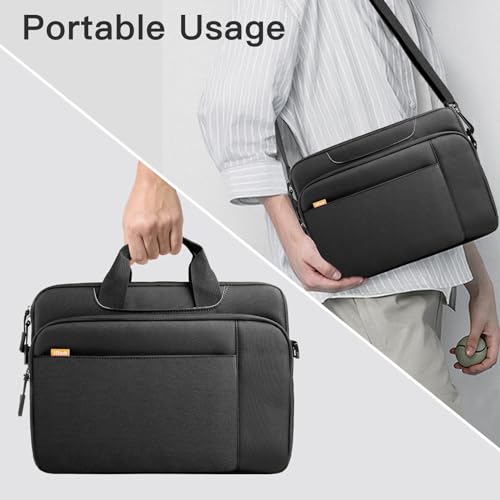 JETech 13 13.3 14 Inch Laptop Bag Case, Waterproof Computer Sleeve Cover Compatible with MacBook Neo (A18 Pro), MacBook Air/Pro 13/14, Surface Book 13.5, HP Pavilion 14, Dell Inspiron 14 (Black) - color: Black, size: 13-14 Inch