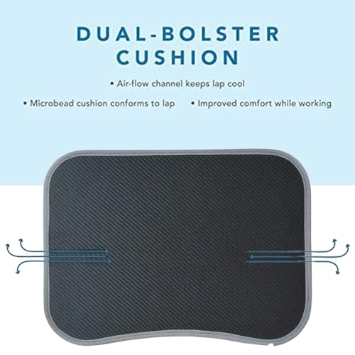 Laptop Lap Desk, Comfortable Laptop Bed Tray, Bed Lap Stand with Soft Pillow Cushion, Space Saving Writing Padded Tray, Portable Computer Lap Desk Pad, Cushioned Lap Desk for Study Work Game On Couch