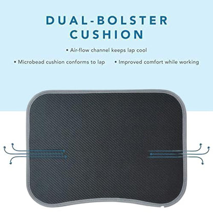 Laptop Lap Desk, Comfortable Laptop Bed Tray, Bed Lap Stand with Soft Pillow Cushion, Space Saving Writing Padded Tray, Portable Computer Lap Desk Pad, Cushioned Lap Desk for Study Work Game On Couch