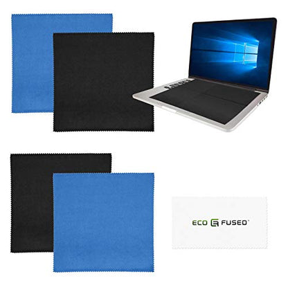 Eco-Fused Microfiber Cleaning Cloth - 16x16 Inch Microfiber Cloth - Pack of 4 Large Cleaning Cloths - Microfiber Cleaning Cloth for Electronics and Monitors - color: 4 Pack - 16 X 16 Inch