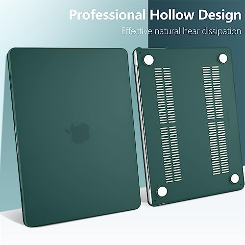 DONGKE Compatible with MacBook Air 13 inch Case M5 M4 M3 M2 2026 2025 2024-2022 A3449 A3240 A3113 A2681, Plastic Hard Shell & Keyboard Cover for MacBook Air 13.6 inch, Matte Teal - color: Matte Teal