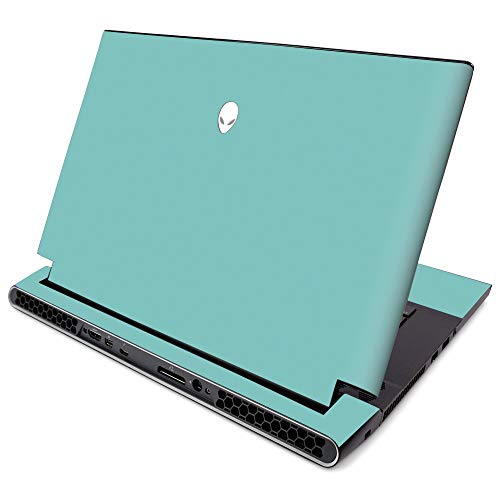 MightySkins Skin for Alienware M15 R2 (2019) - Solid Turquoise | Protective, Durable, and Unique Vinyl Decal Wrap Cover | Easy to Apply, Remove, and Change Styles | Made in The USA - color: Solid Turquoise