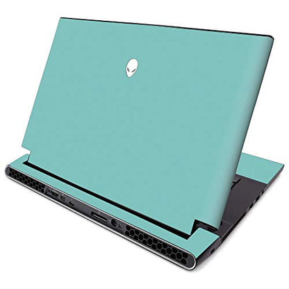 MightySkins Skin for Alienware M15 R2 (2019) - Solid Turquoise | Protective, Durable, and Unique Vinyl Decal Wrap Cover | Easy to Apply, Remove, and Change Styles | Made in The USA - color: Solid Turquoise
