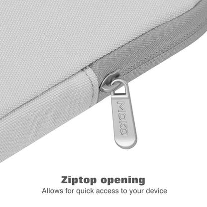 MoKo 9-11 Inch Tablet Sleeve Bag Carrying Case Fits New 11inch iPad Air M4, iPad A16 2025, iPad Pro 11 M4, Air 5/4/3, iPad 10/9/8th Gen, Tab S8/S9 11", Tablet Carrying Case, Gray + White - color: Gray + White, size: 9-11 inch