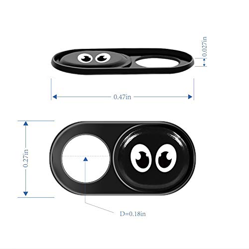 Eye Metal Webcam Cover Slider Ultra Thin - Web Camera Cover Fits for Laptop, Desktop, Pc, Macboook Pro, iMac, Mac Mini, Computer, Smartphone, Protect Your Privacy Security (3Pack Metal)… - color: 3 Pack Metal Eye