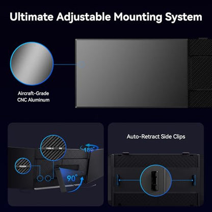 15.3" Laptop Screen Extender Portable, One Cable Connection Double Laptop Monitor FHD 1080P IPS, Ultra Thin Dual Monitor for 13-17" Laptops, Plug&Play Compatiable with Win/Mac/Chrome/Android/Switch - size: 15.3" Screen Extenders