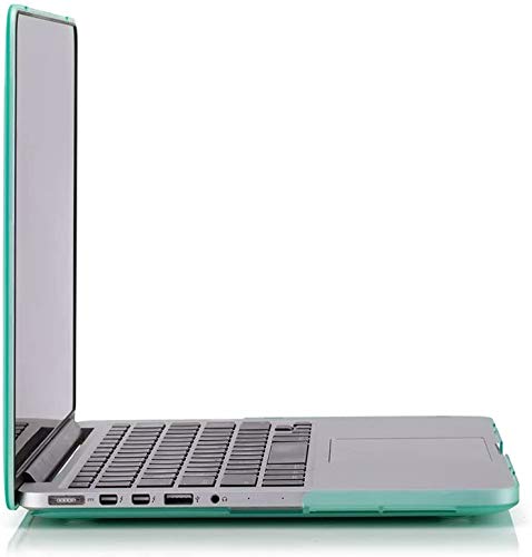 RUBAN Case Compatible with MacBook Pro 13 inch 2015 2014 2013 2012 (A1502 & A1425 Models), Plastic Hard Shell Case & Keyboard Cover for Old Version MacBook Pro Retina 13 Inch, Green - color: Green