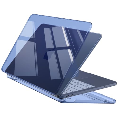 EooCoo Case for MacBook Neo 13 inch 2026, Scratch Resistant, Crystal Indigo | Lightweight, Sturdy, Easy Snap-On, Against Scratches & Everyday Bumps, Model A3404 with A18 Pro Chip - color: Crystal Indigo, size: Neo 13-inch