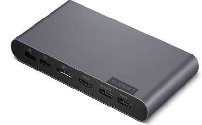 Lenovo 40B30090US Docking Station USB-C Universal Business Dock, Dual Display: Includes USB-C Cable + Power Adapter + Zoomspeed Display Port Cable + Zoomspeed HDMI Cable + AOM Cleaning Cloth