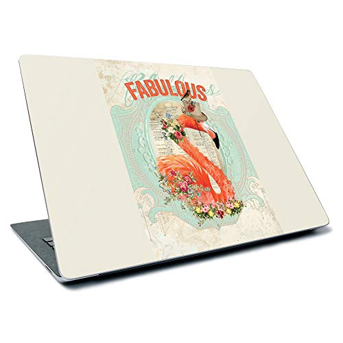 MightySkins Skin for Microsoft Surface Laptop 3 13.5" (2019) - Fabulous Flamingo | Protective, Durable, and Unique Vinyl Decal Wrap Cover | Easy to Apply, Remove, and Change Styles | Made in The USA - color: Fabulous Flamingo