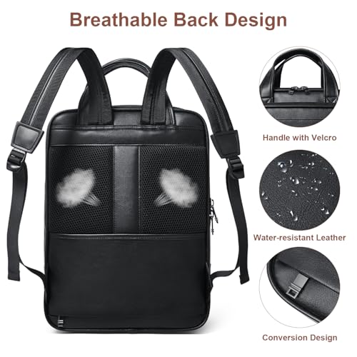 Shrrie 15.6" Laptop Backpack,Business Work Backpack Briefcase,Durable Computer Backpack for Office,Travel,College,Two-tone Black - color: Two-tone Black