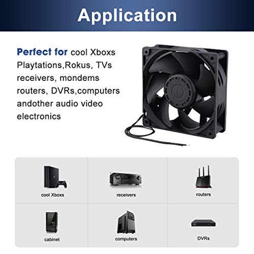 Wathai EC Industrial Case Fan 120mm x 38mm AC 110V 120V Cooling Fan | 110V - 240V Brushless Muffin Axial Fan Dual Ball Big Airflow 116 CFM 120x120x38mm for External Electronics Cooling - style: 120x38mm