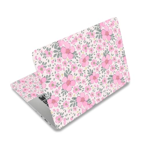 12 12.1 13 13.3 14 15.4 15.6 Inch Laptop Skin Decal, Laptop Skins Stickers Decals for Notebook PC, Universal Reusable Vinyl Laptop Cover Sticker, Waterproof Art Protector I Lovely Pink Flowers - color: Lovely Pink Flowers