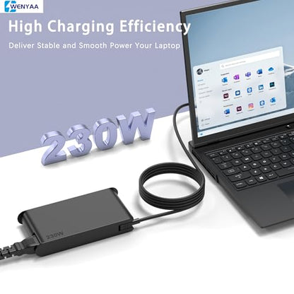 230W Laptop Charger Adapter Compatible with Lenovo Legion 5 7 5P C7 S7 Y540 Y545 Y740 Y730 Y900 Y910 Y920 Y7000 ThinkPad P1 P73-P70 P53-P51 - color: BLACK5