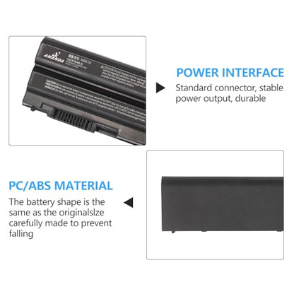 N3X1D T54FJ 8858X M5Y0X E6420 E6430 Laptop Battery for Dell 65Wh | for DELL Latitude E5420 E6540 E6440 E5530 E5430 E6520 T54F3 X57F1 0T54FJ KJ321 Precision M2800 Series 6cell Notebook 11.1V - size: 9.8*3.8*1inch N3X1D