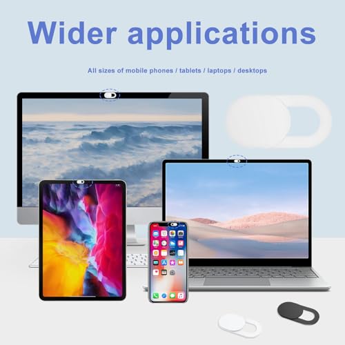 Webcam Cover for Laptop Camera Cover Slide,Camera Blocker Camera CoverSlide | 20 PCS Ultra Thin Phone Camera Covers for Laptops, Compatible with MacBook iMac iPad MacBook Pro Computer Laptop