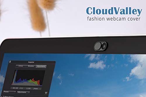 CloudValley Webcam Cover Slide, 0.023 in Camera Cover for Laptops, MacBook Pro, MacBook Air, iMac, iPad, PC/Computer, Tablets, Ultra-Thin Web Blocker Protecting Your Privacy [4-Pack] - color: Black-Oval, size: 4 packs webcam cover