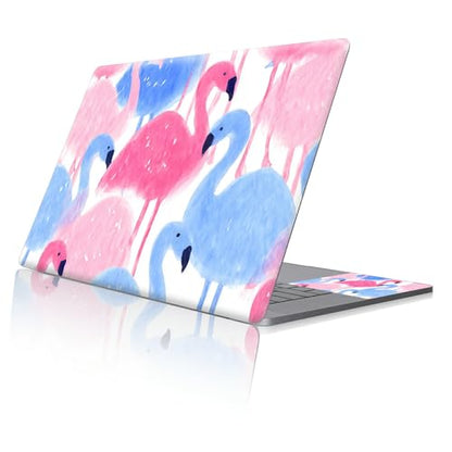 Reusable Universal Laptop Skin Sticker, Cut to Fit for 11.6–15.6 Inch Laptops, Waterproof Protective Film, No-Residue - Pastel Flamingo - color: Pastel Flamingo