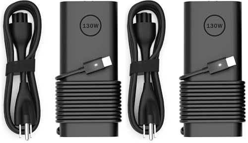 PIOEVTKA 130W USB C Charger Compatible with Dell Laptop 130W 100W 65W USB Type C Fast Power Adapter (Pack of 2) - size: 130w usb c (Pack of 2)