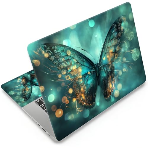 Universal Laptop Skin Sticker, 11-15.6 Inch Reusable Vinyl Laptop Skin Decal, Scratch Resistant Waterproof Cover, Easy to Trim & Apply, Butterfly - color: Butterfly