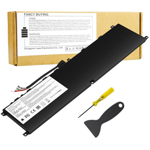 BTY-M6L MS-16Q2 MS-16Q3 Laptop Battery Compatible with MSI GS65 GS75 Stealth Thin 8RF 8SE 8SF 8SG 9RE 9SD 9SE 9SF 9SG PS63 PS42 8RB Modern 8RC 8SC P65 Creator 8RD 8RF 8RE 8SF 9SE P75 Creator 9SC 9SE - size: 13.19*3.23*0.28inch BTY-M6L