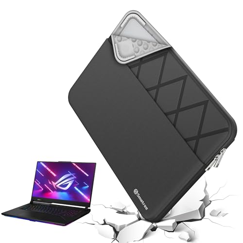 Smatree Laptop Sleeve for 14 inch ASUS ROG Zephyrus G14 2023 GA402 | for 14 inch ASUS ROG Zephyrus G14 2022 Gaming Laptop,Case with Accessory Pocket,Patented Shockproof Design (E457) - color: Elite-Black, size: for 14 inch ROG Zephyrus G14 (E457)
