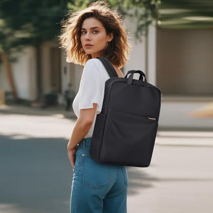 GOLF SUPAGS Travel Laptop Backpack for Women Anti Theft Slim Durable College Bookbag Business Computer Bag Fit 17Inch Notebook (Black, 17Inch) - color: Black, size: 17 Inch