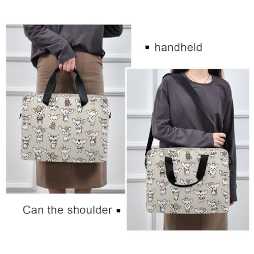 Cute Chihuahua Dogs Laptop Bag 15.6 inch | Waterproof Laptop Briefcase Laptop Bag for Women & Men - color: Cute Chihuahua Dogs