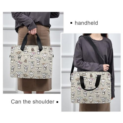 Cute Chihuahua Dogs Laptop Bag 15.6 inch | Waterproof Laptop Briefcase Laptop Bag for Women & Men - color: Cute Chihuahua Dogs