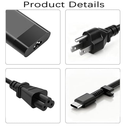 140W USB-C Charger Fit for HP Omen Transcend 14 Gen1/2 ZBook Power 16 | ZBook Fury 16 G10 ZBook Studio G9 16 ZBook Ultra 14 G1a Spectre x360 16 EliteBook 845 865 G10 TPN-LA29 Laptop Power Adapter