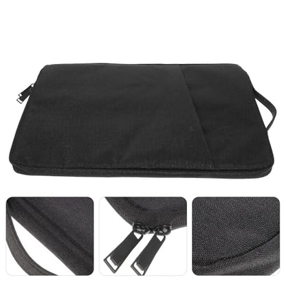 HOMSFOU Shockproof Laptop Sleeve 15.6 Inch Sturdy Laptop Bag with Tablet Holder Protective Carrying Case for Business Travel and Office Use in Black