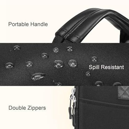 Laptop Case 13.3 inch,13-13.3 inch Laptop Sleeve Bag Compatible with MacBook Neo 13/Air 13 13.6/Pro 13/Pro 14,HP Dell ASUS Lenovo,Neoprene Computer Bag with Handle&Curved Pocket,Black - color: Black, size: 13.3 inch