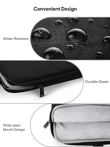 UPERFECT Laptop Sleeve 19.5-inch for Laptop/Portable Monitor/Notebook/Tablet with Large Capacity Side Pockets & Durable Handle-Waterproof/Shockproof-Padded Compartments-Zippered Accessory Storage - size: 19"
