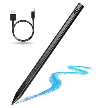 Fire Max 11 Stylus Pen,USI 2.0 Stylus Pencil for Amazon Fire Max | For Max 11 Tablet & Fire HD 10 (13th Gen, 2023 release),Palm Rejetion 4096 Pressure and Rechargeable Amazon Pen - color: Black