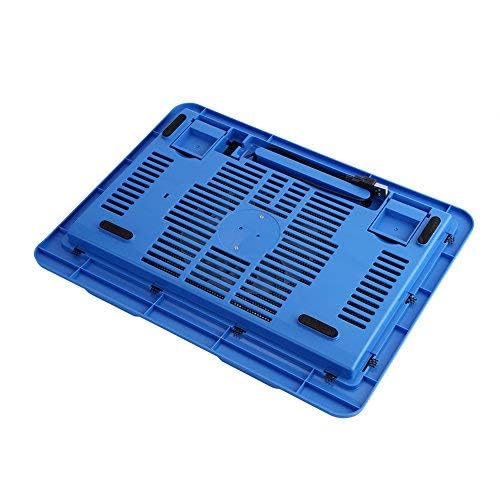 Laptop Cooling Pad, Portable Super Quiet Fans with Blue LEDs, Big Fan USB Powered Laptop Notebook Cooler Cooling Pad Stand for 14 inch or Below Laptop (Blue)