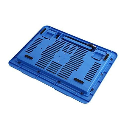 Laptop Cooling Pad, Portable Super Quiet Fans with Blue LEDs, Big Fan USB Powered Laptop Notebook Cooler Cooling Pad Stand for 14 inch or Below Laptop (Blue)