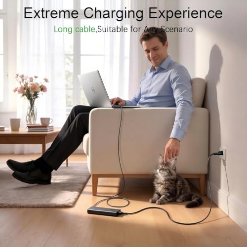 130W USB C Laptop Charger Compatible with Dell Precision 5530 5550 5560 5570 5750 5760 5770,Latitude 5401 5411 5501 5511 5520,XPS 15 17 9575 9500 9700 Power Supply Cord (DA130PM170 HA130PM170 0K00F5) - color: Charcoal