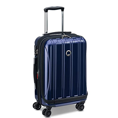 DELSEY PARIS Helium Aero Hardside Expandable Luggage with Spinner Wheels, Blue Cobalt, Carry-On 19 Inch - color: Blue Cobalt, size: Carry-On 19 Inch